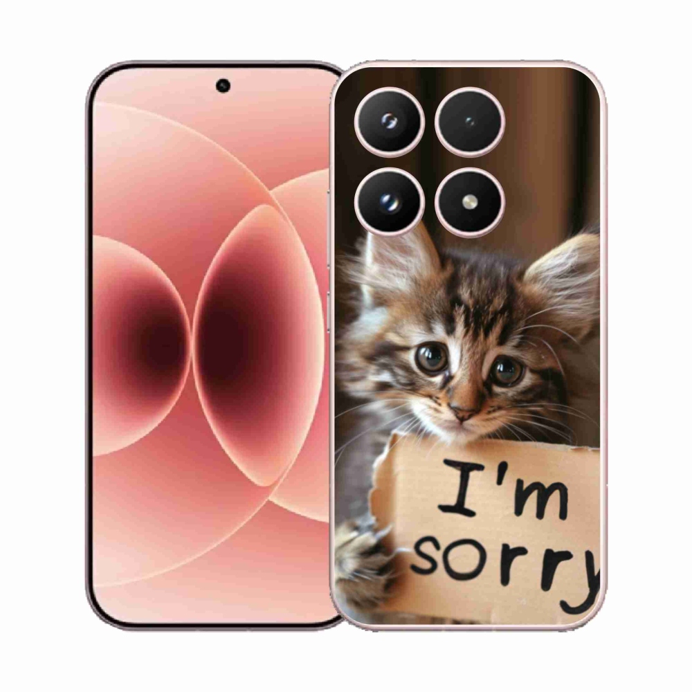 Gelový kryt mmCase na Xiaomi 17 - kočíčí omluva