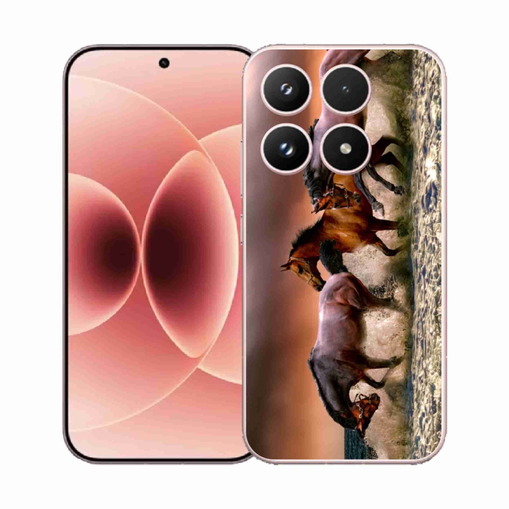 Gelový kryt mmCase na Xiaomi 17 - koně 1