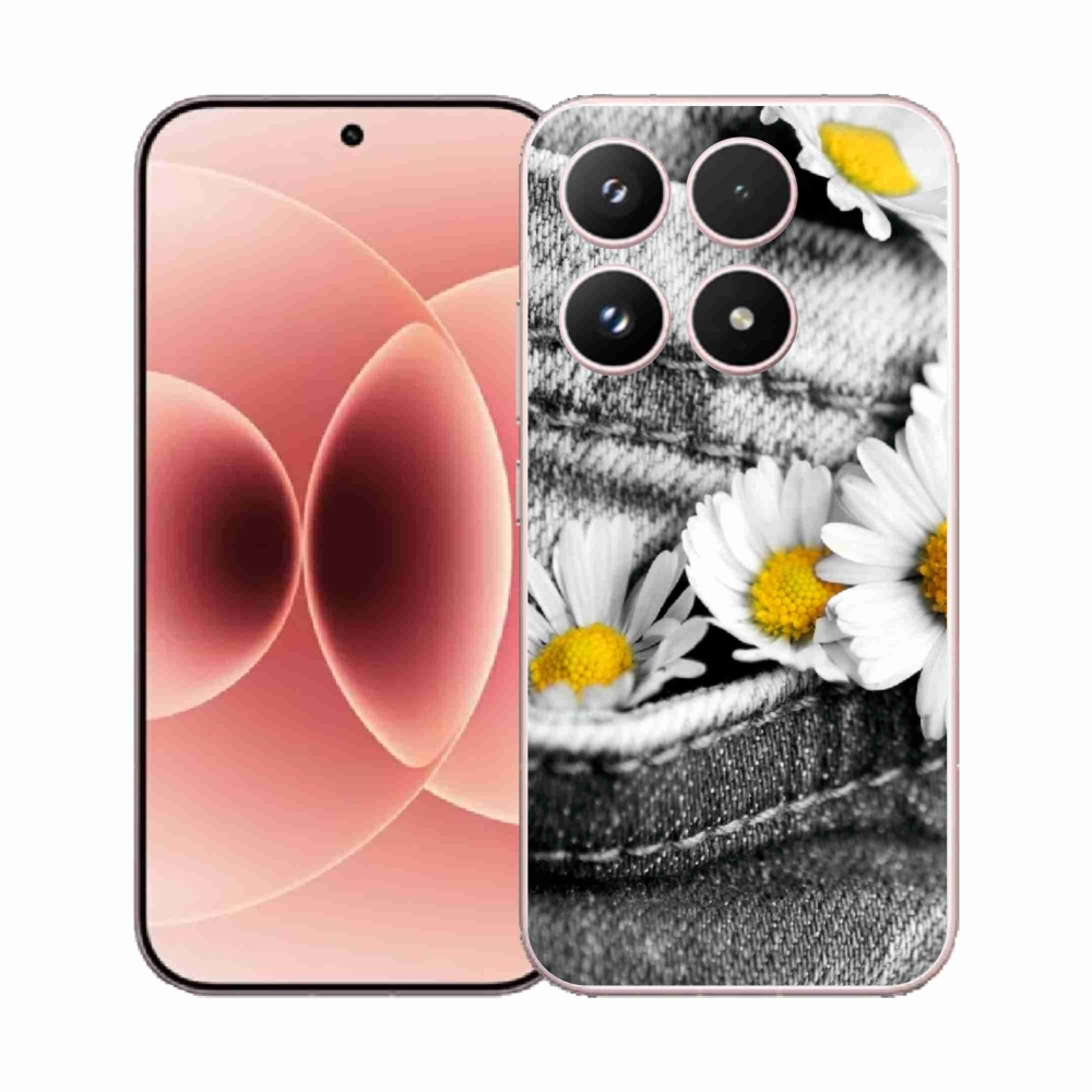 Gelový kryt mmCase na Xiaomi 17 - kopretiny