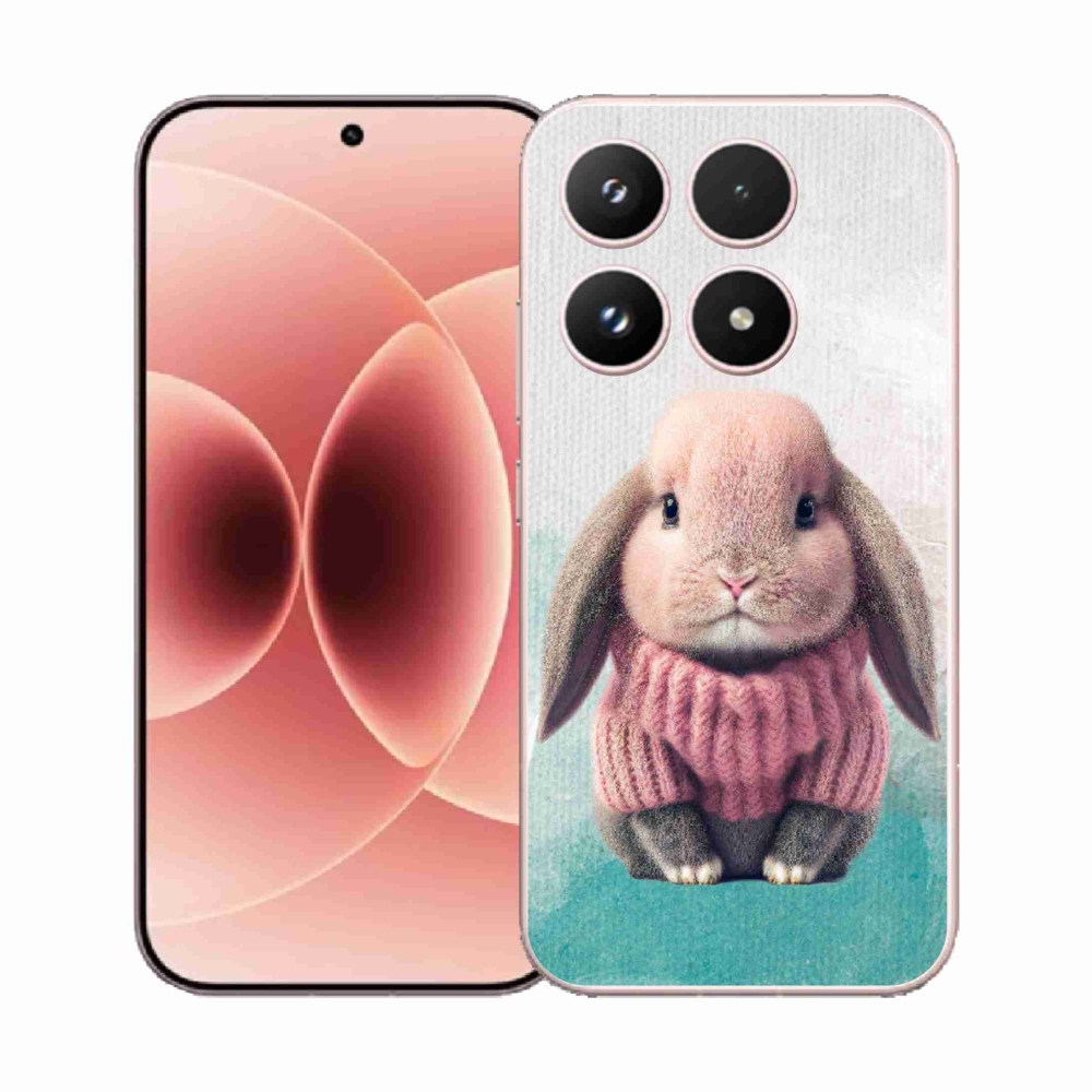 Gelový kryt mmCase na Xiaomi 17 - králíček ve svetru