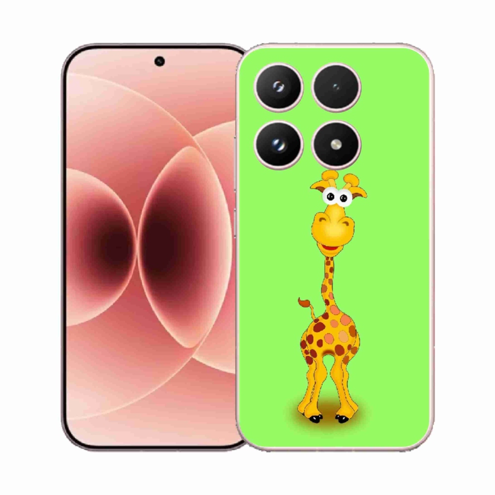 Gelový kryt mmCase na Xiaomi 17 - kreslená žirafa