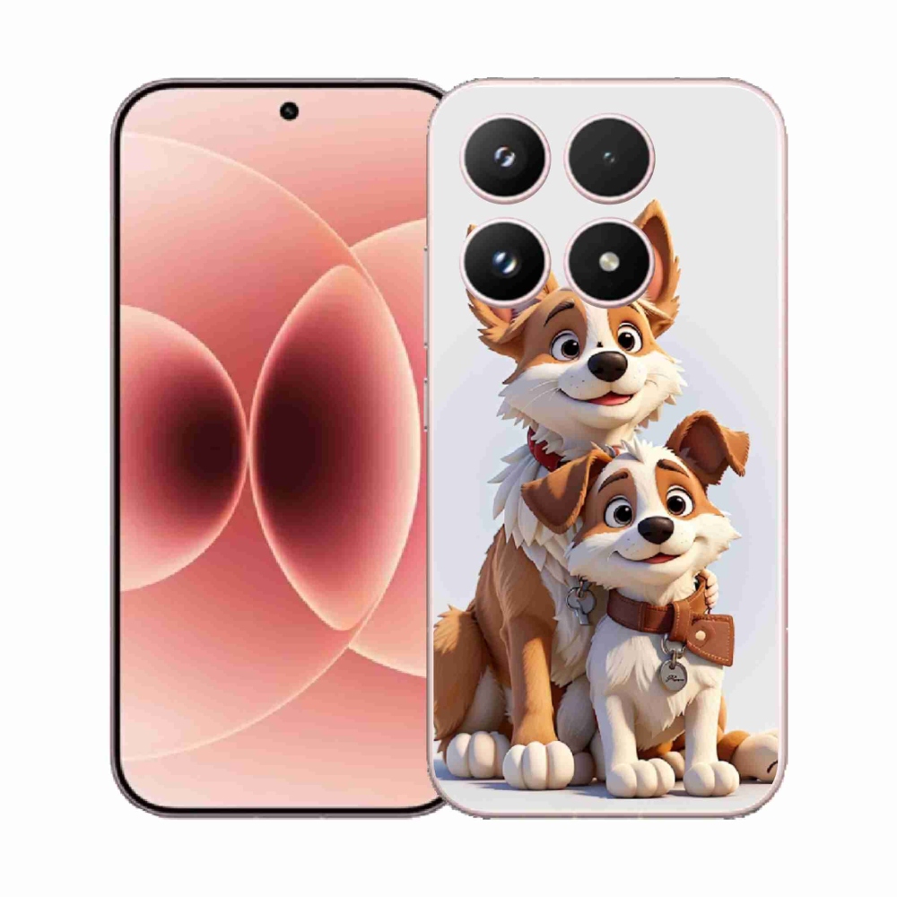 Gelový kryt mmCase na Xiaomi 17 - kreslení psi
