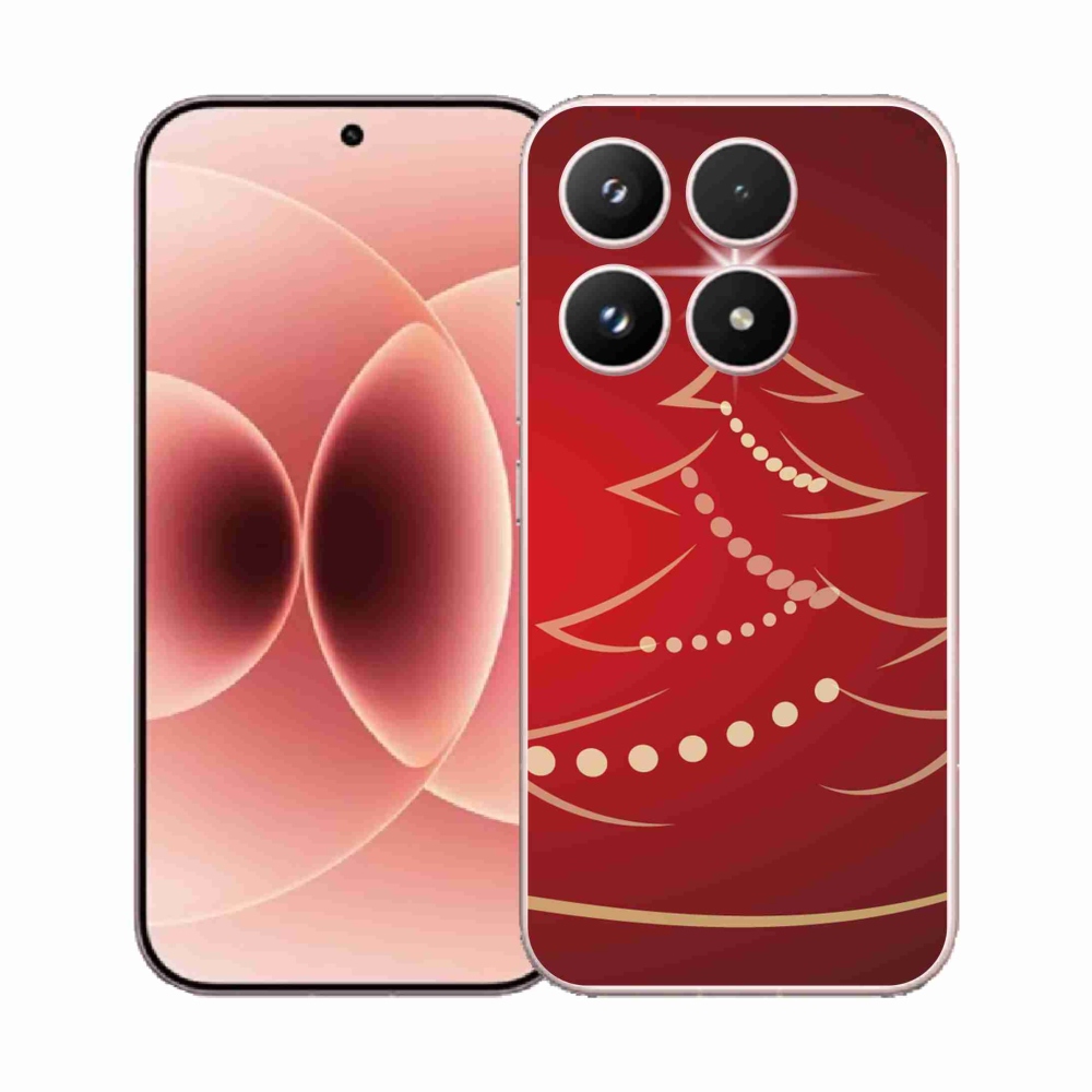 Gelový kryt mmCase na Xiaomi 17 - kreslený vánoční stromek