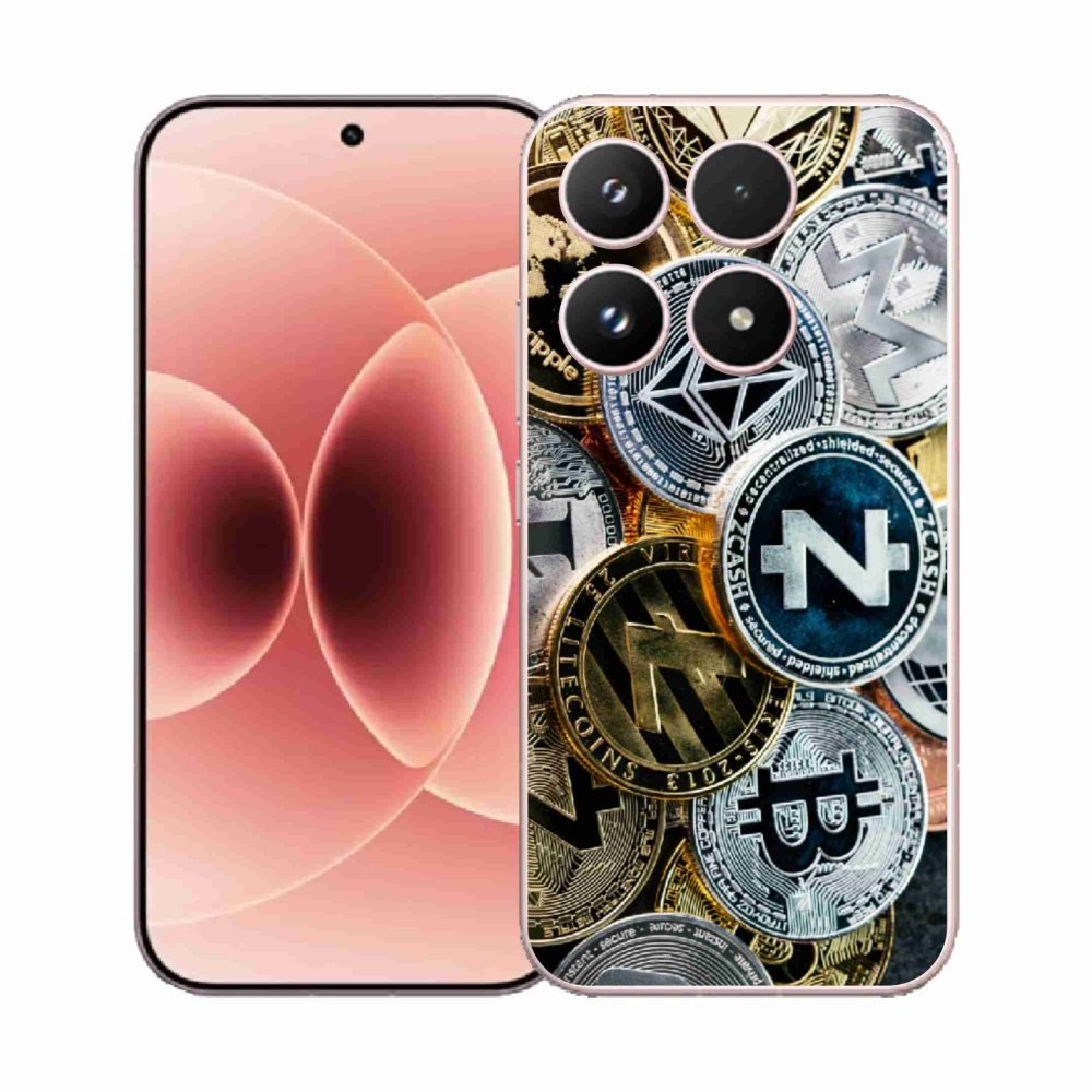 Gelový kryt mmCase na Xiaomi 17 - kryptoměny