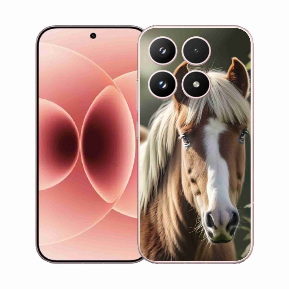 Gelový kryt mmCase na Xiaomi 17 - kůň se světlou hřívou