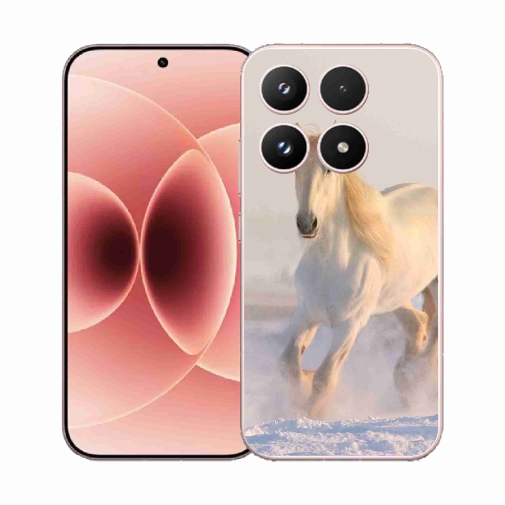 Gelový kryt mmCase na Xiaomi 17 - kůň ve sněhu