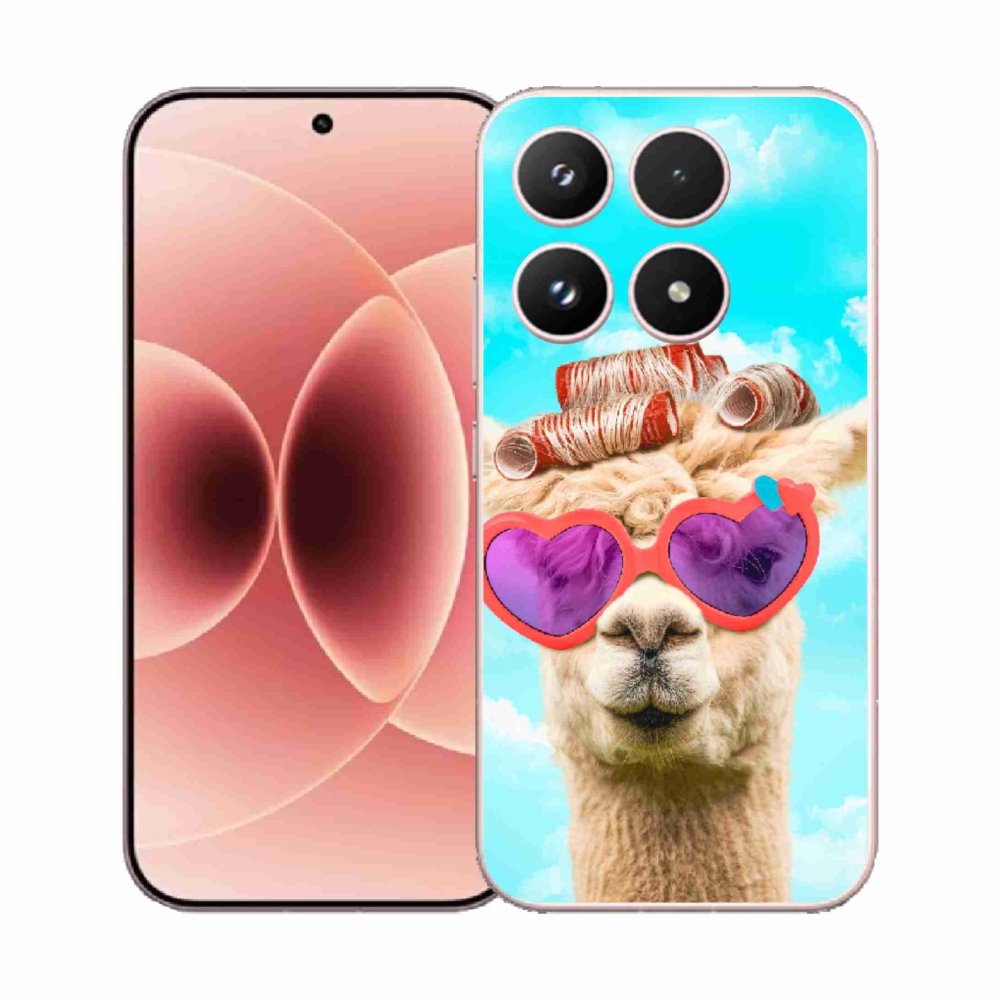 Gelový kryt mmCase na Xiaomi 17 - lama s brýlemi