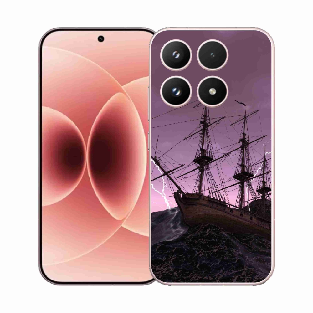 Gelový kryt mmCase na Xiaomi 17 - loď v bouři