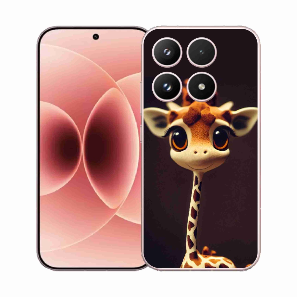 Gelový kryt mmCase na Xiaomi 17 - malá žirafa