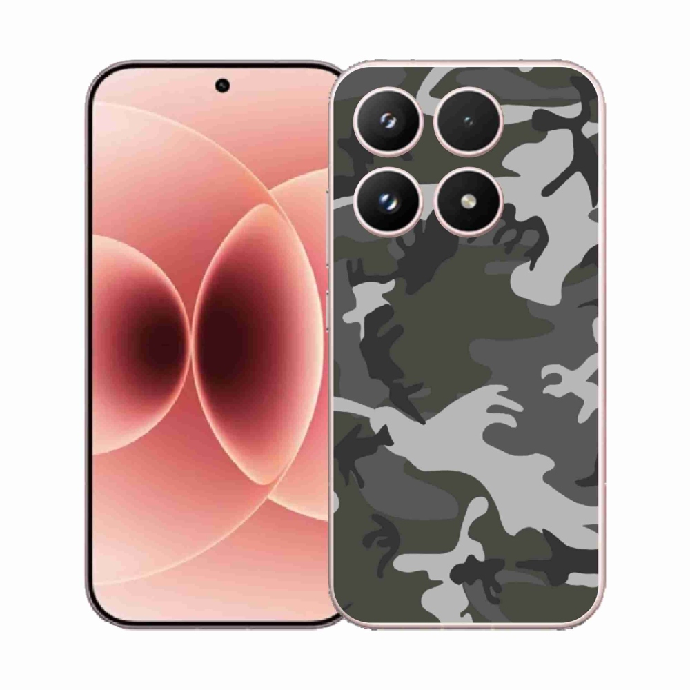 Gelový kryt mmCase na Xiaomi 17 - maskáčový vzor