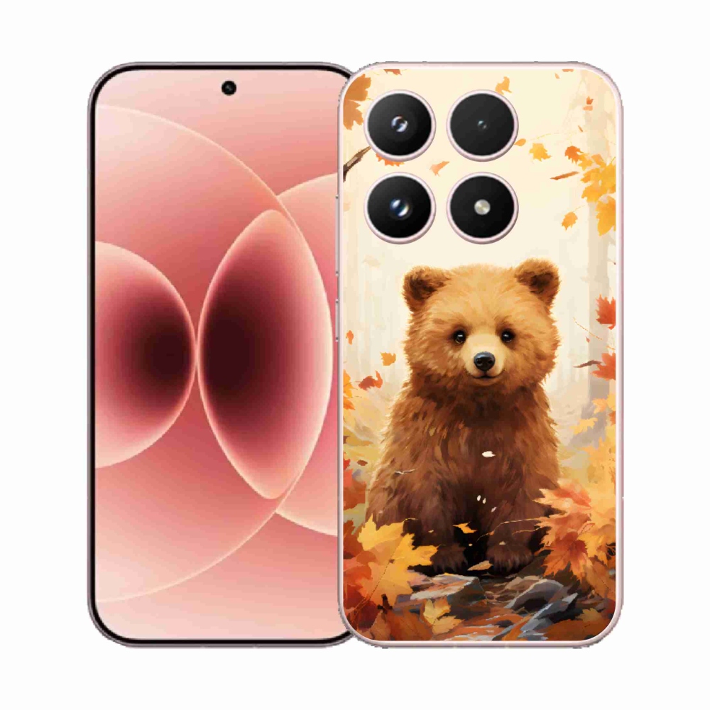 Gelový kryt mmCase na Xiaomi 17 - medvěd v lese