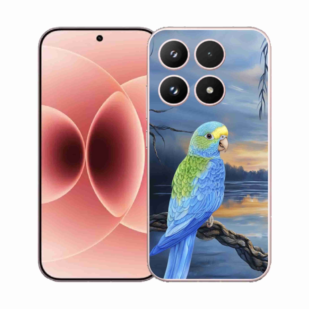 Gelový kryt mmCase na Xiaomi 17 - modrý papoušek