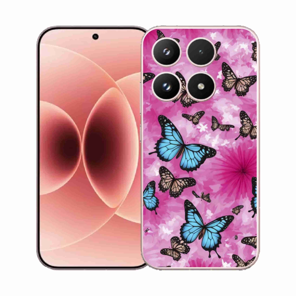 Gelový kryt mmCase na Xiaomi 17 - motýlí zahrada