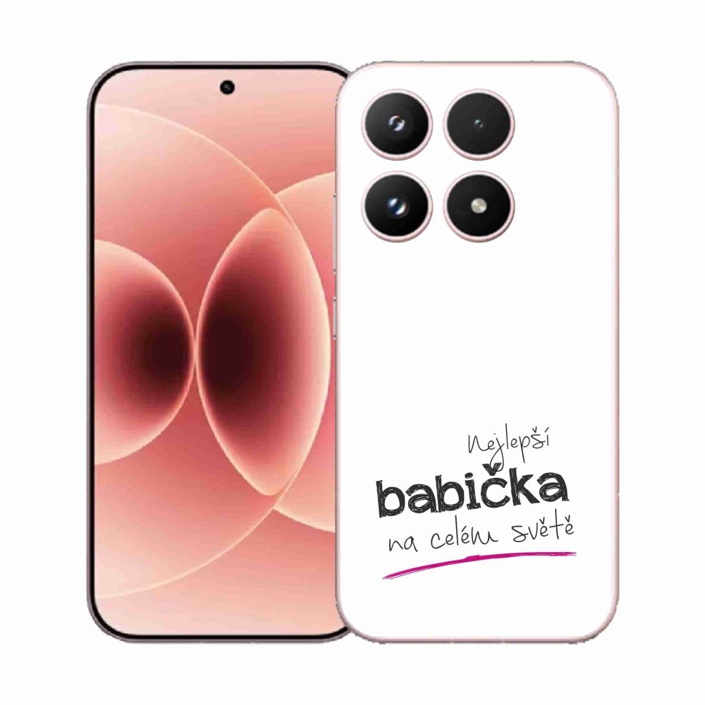 Gelový kryt mmCase na Xiaomi 17 - nejlepší babička 4 bílé pozadí