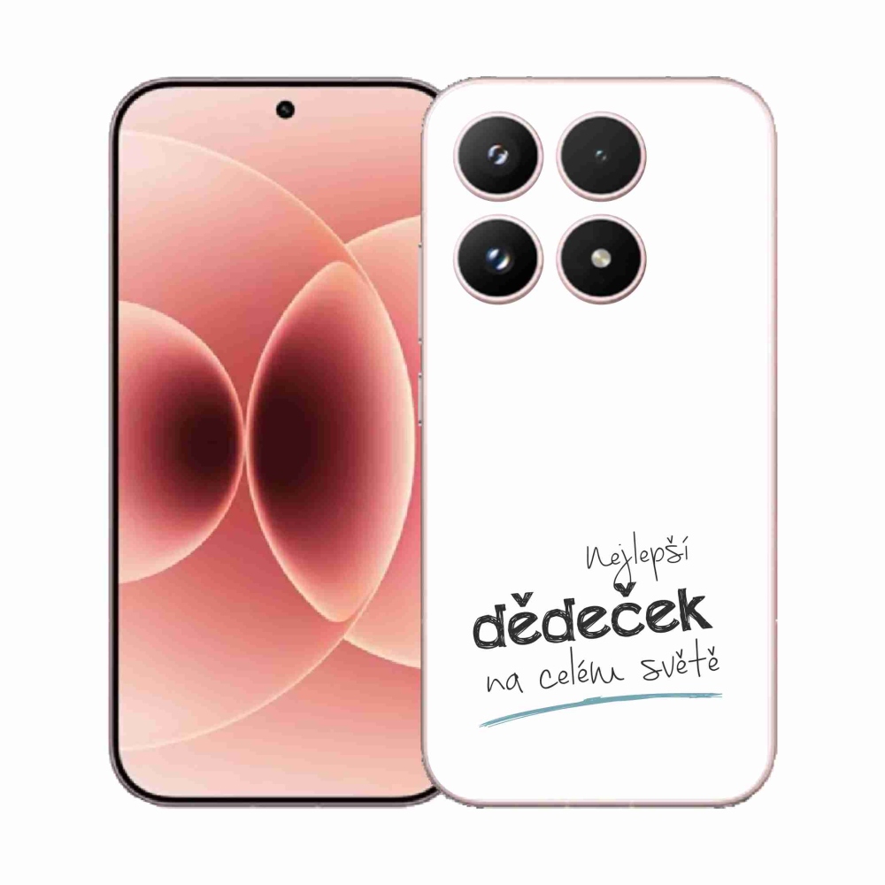 Gelový kryt mmCase na Xiaomi 17 - nejlepší dědeček 3 bílé pozadí