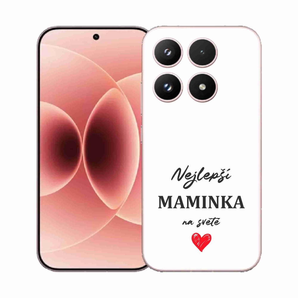 Gelový kryt mmCase na Xiaomi 17 - nejlepší maminka 1 bílé pozadí