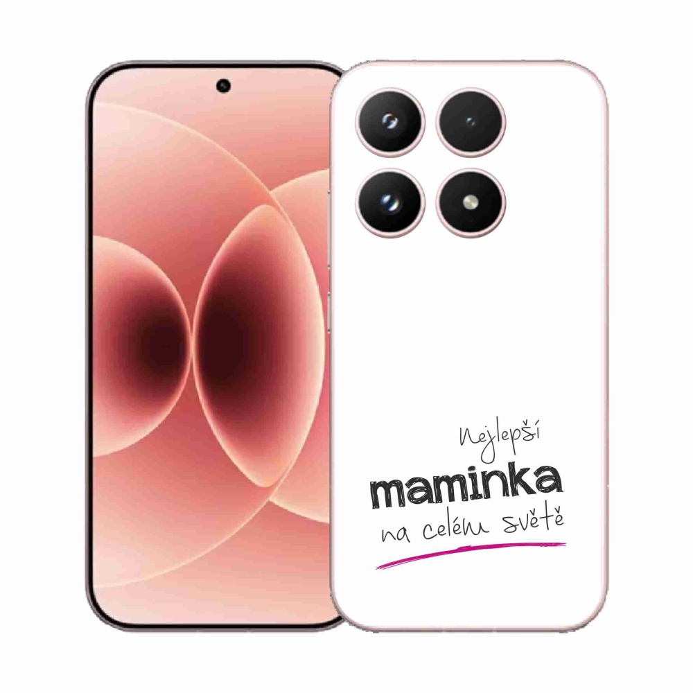 Gelový kryt mmCase na Xiaomi 17 - nejlepší maminka 4 bílé pozadí