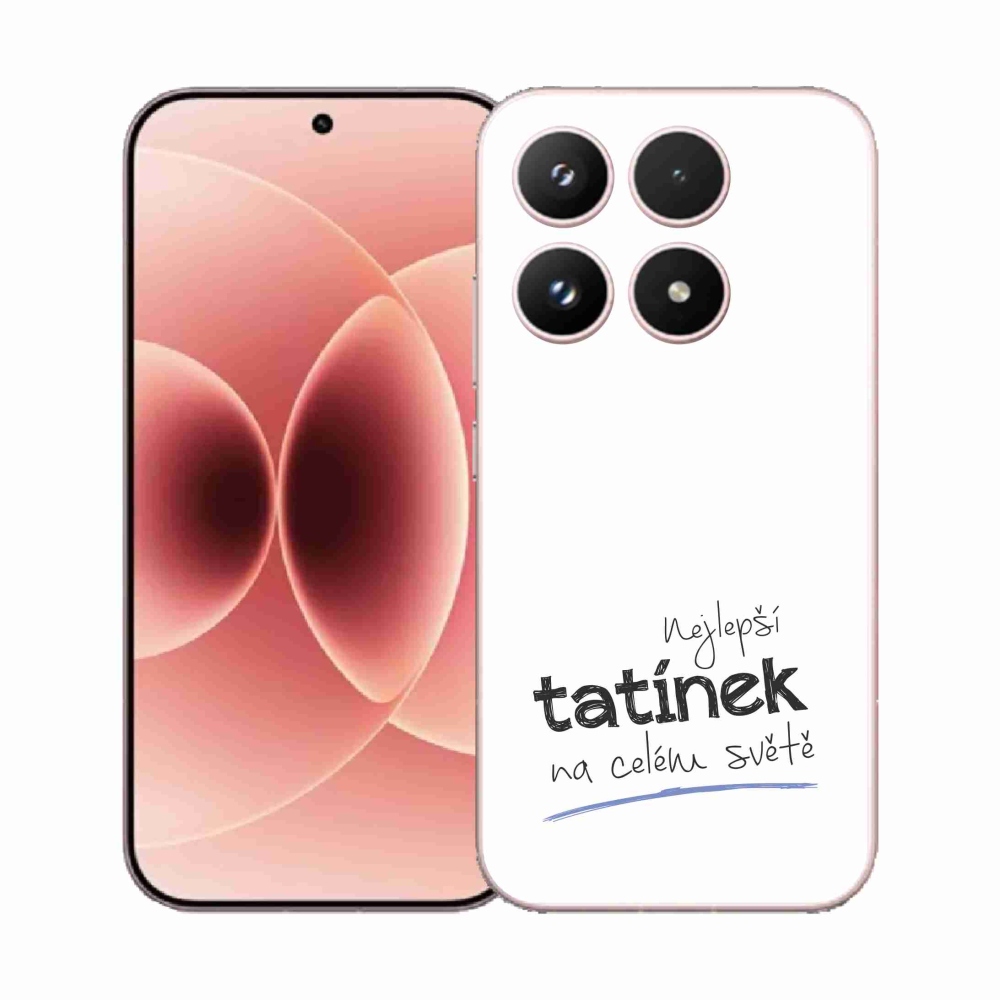 Gelový kryt mmCase na Xiaomi 17 - nejlepší tatínek 4 bílé pozadí