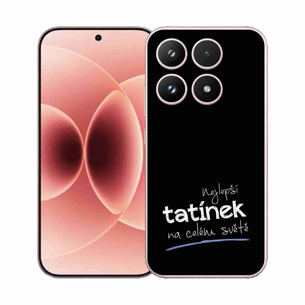Gelový kryt mmCase na Xiaomi 17 - nejlepší tatínek 4 černé pozadí