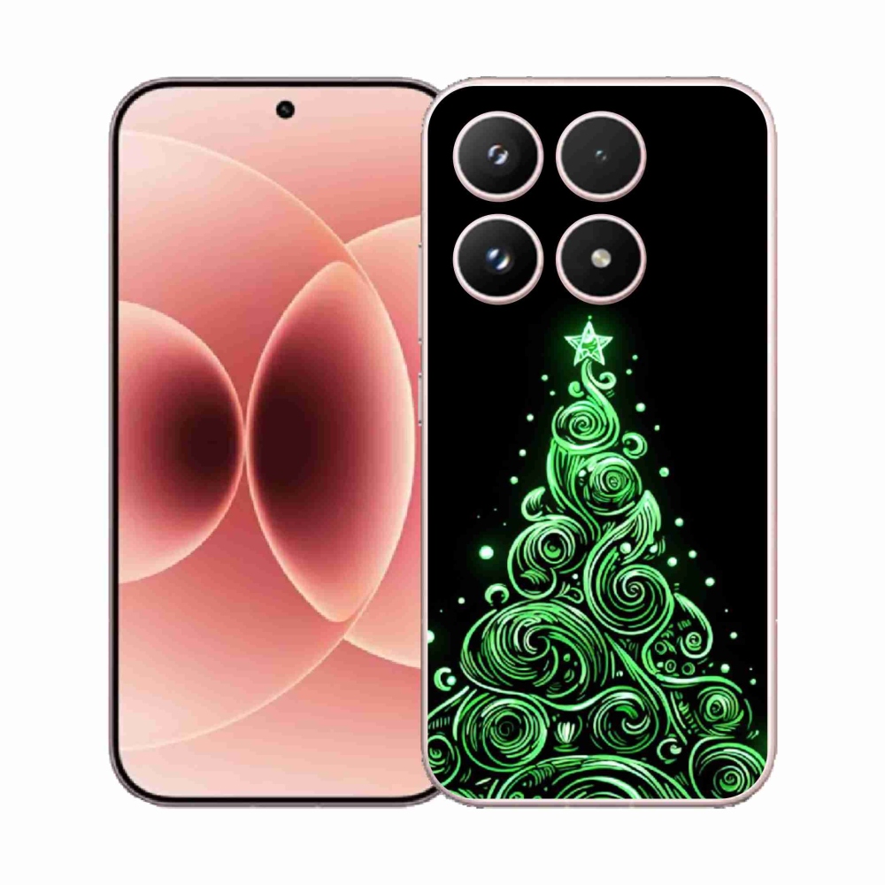 Gelový kryt mmCase na Xiaomi 17 - neonový vánoční stromek 3