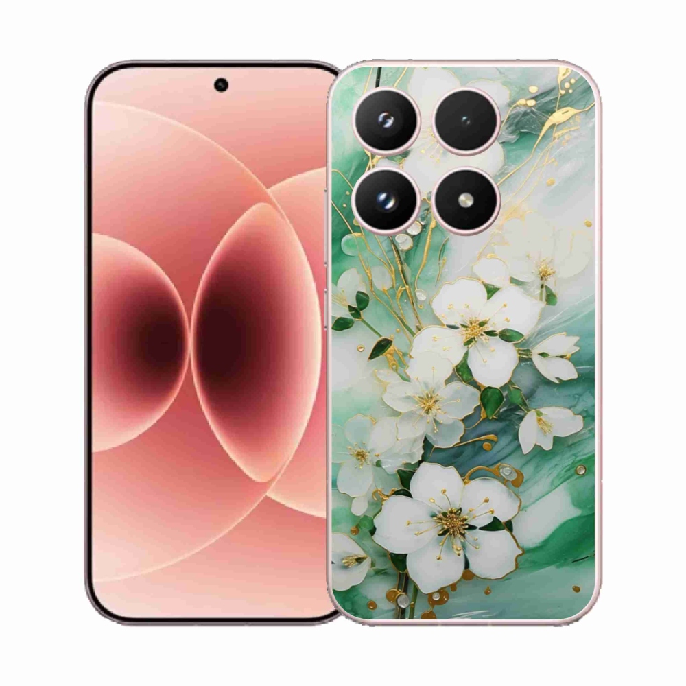 Gelový kryt mmCase na Xiaomi 17 - něžné květy