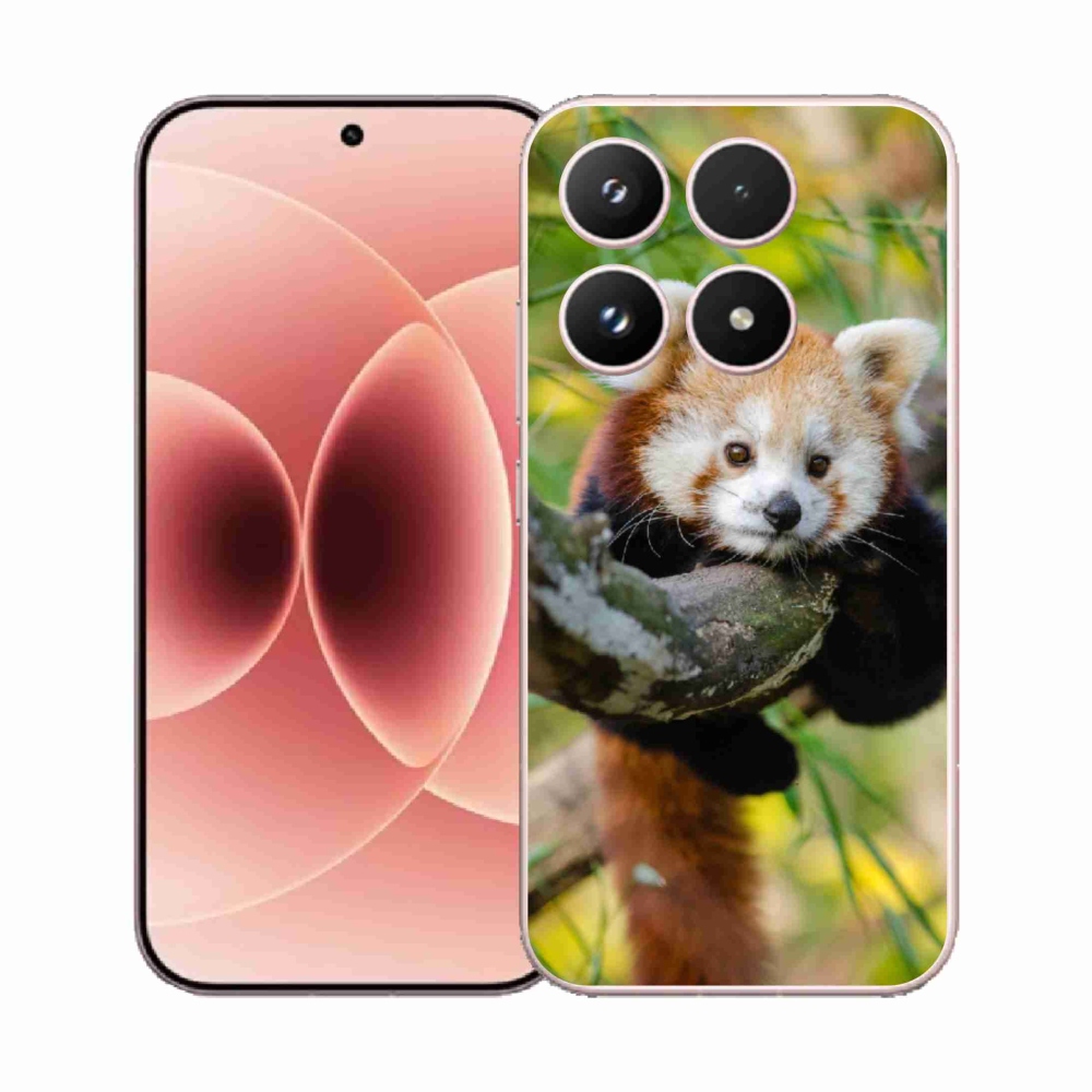 Gelový kryt mmCase na Xiaomi 17 - panda červená