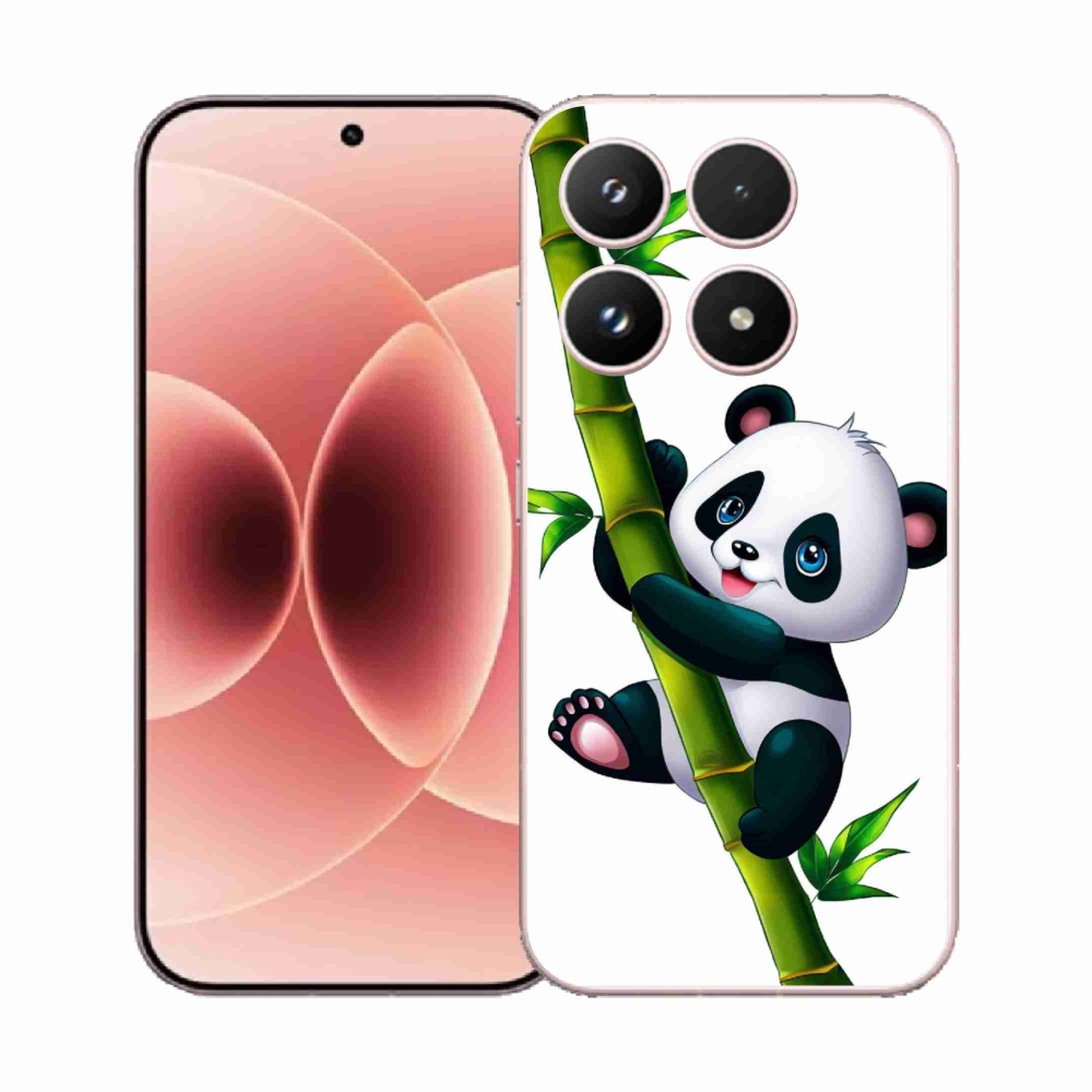 Gelový kryt mmCase na Xiaomi 17 - panda na bambusu
