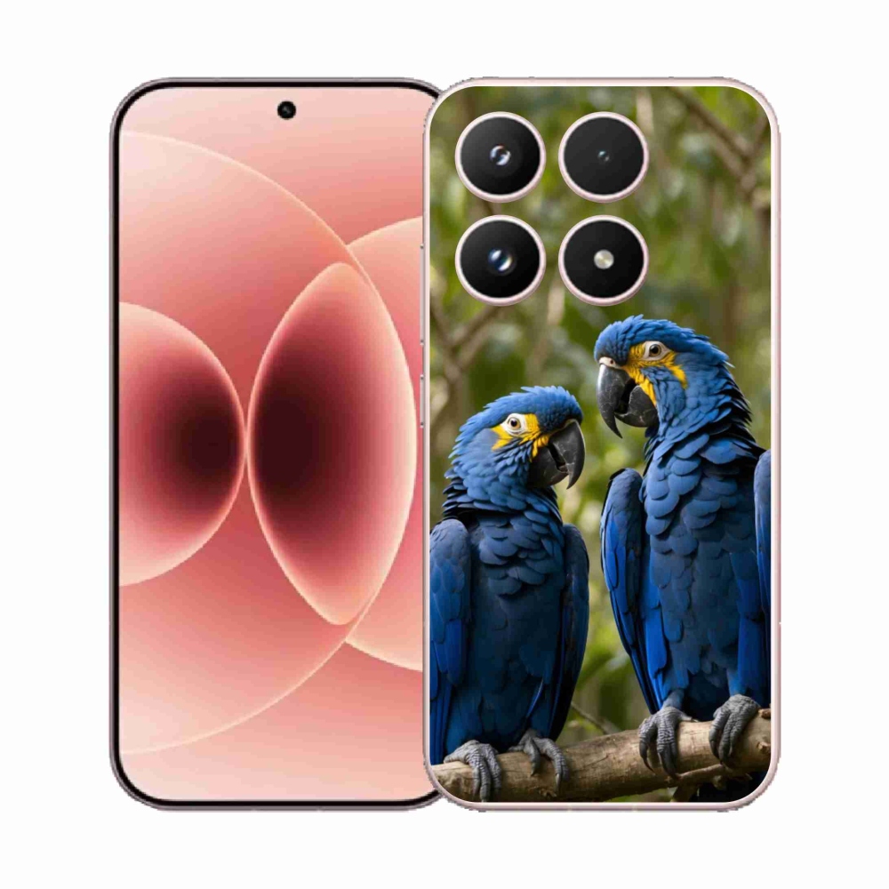 Gelový kryt mmCase na Xiaomi 17 - papouščí duo