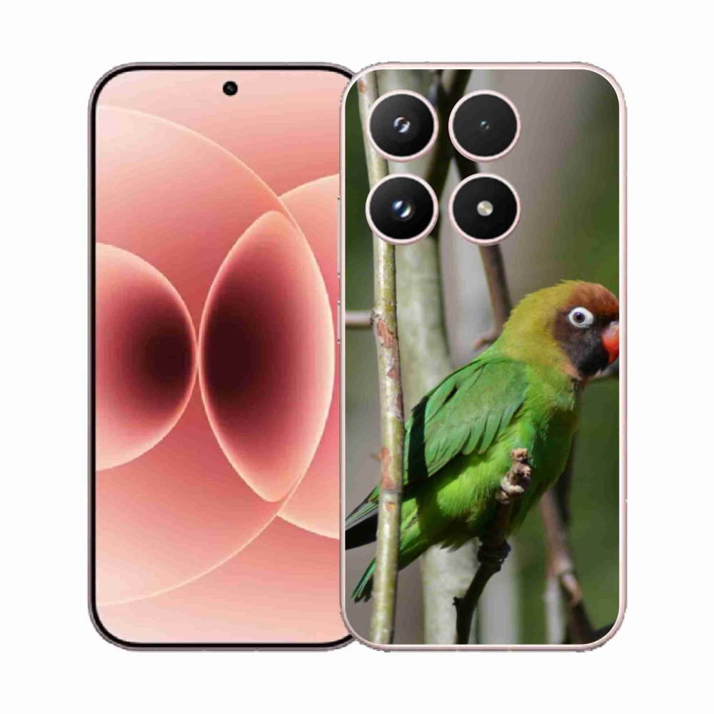 Gelový kryt mmCase na Xiaomi 17 - papoušek agapornis