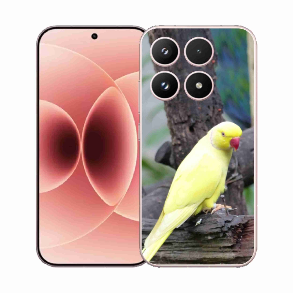 Gelový kryt mmCase na Xiaomi 17 - papoušek alexandr žlutý