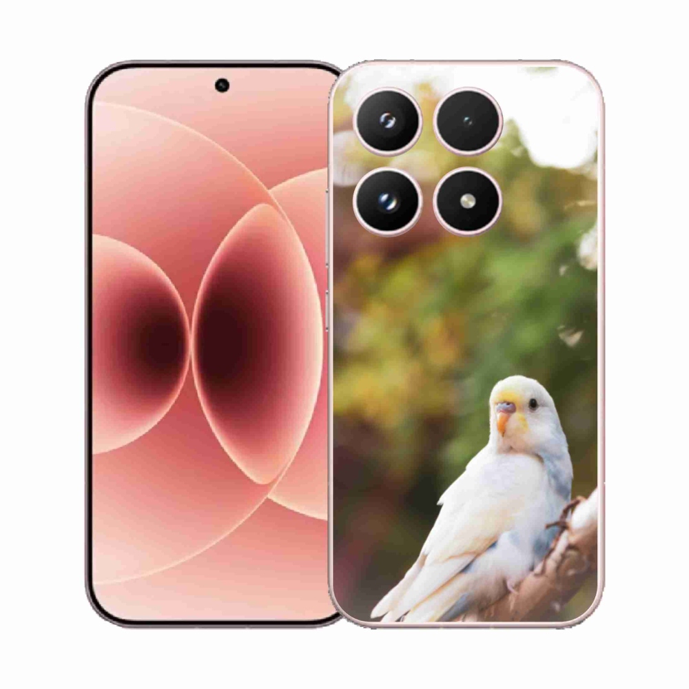 Gelový kryt mmCase na Xiaomi 17 - papoušek andulka bílá