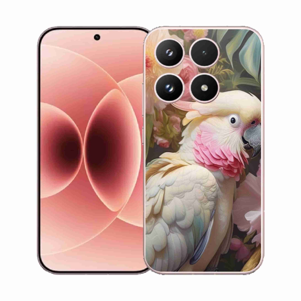 Gelový kryt mmCase na Xiaomi 17 - papoušek kakadu růžový 2