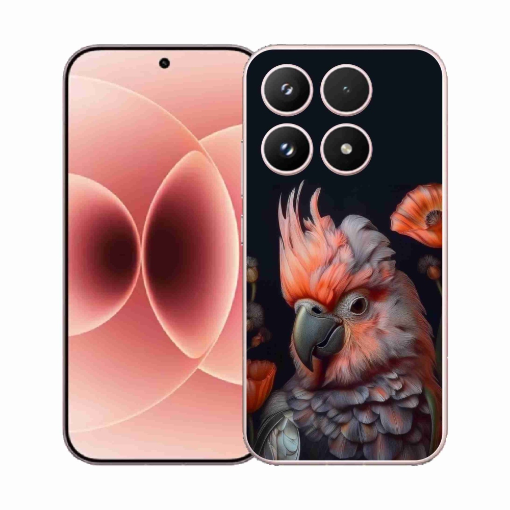 Gelový kryt mmCase na Xiaomi 17 - papoušek kakadu v barvách