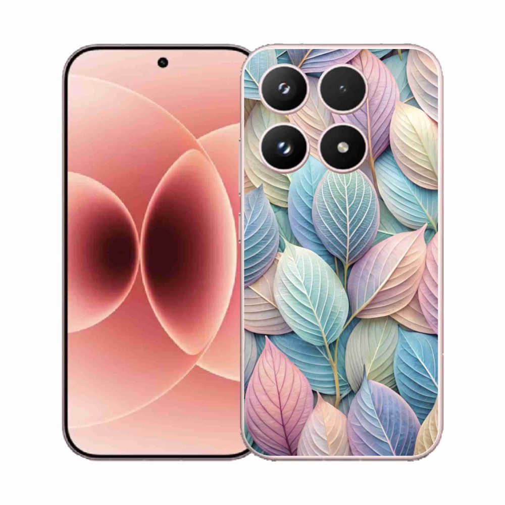 Gelový kryt mmCase na Xiaomi 17 - pastelové listy