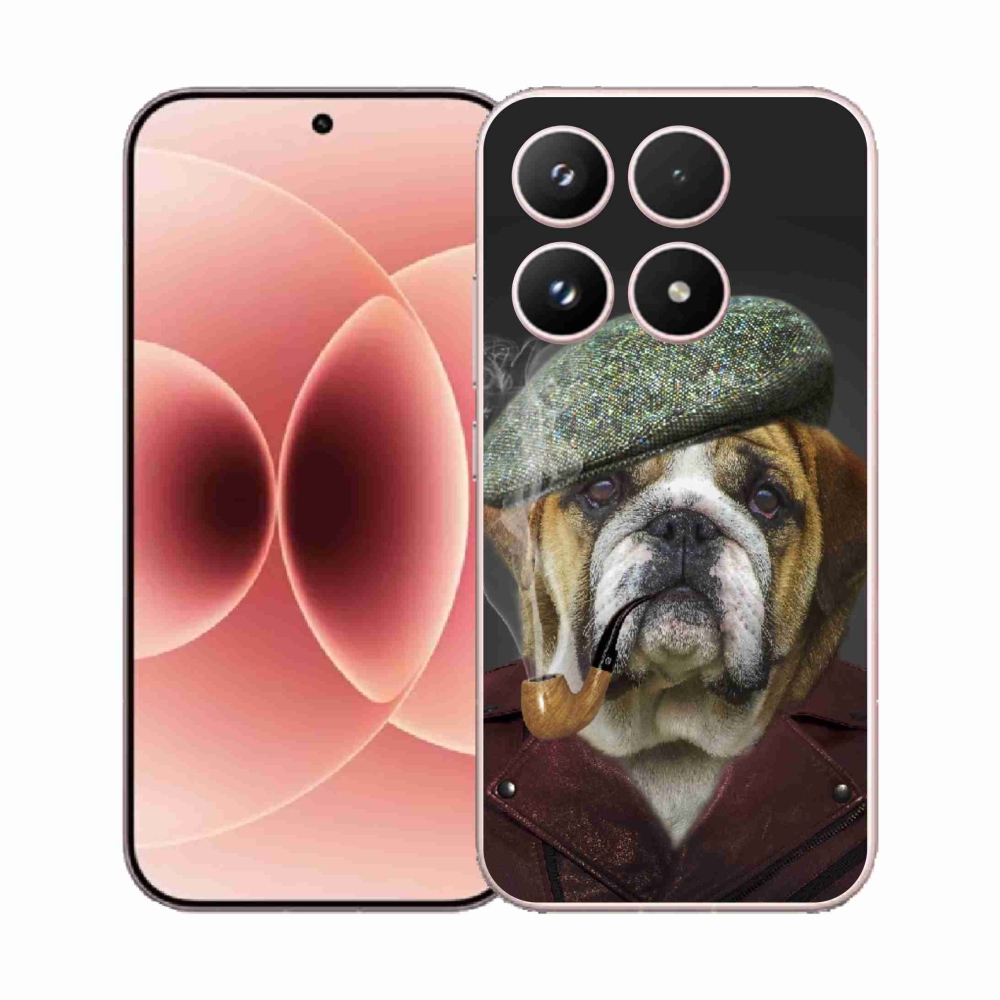 Gelový kryt mmCase na Xiaomi 17 - pes s fajfkou