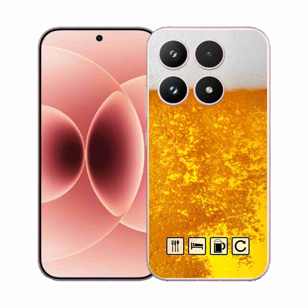 Gelový kryt mmCase na Xiaomi 17 - pivní motiv 3