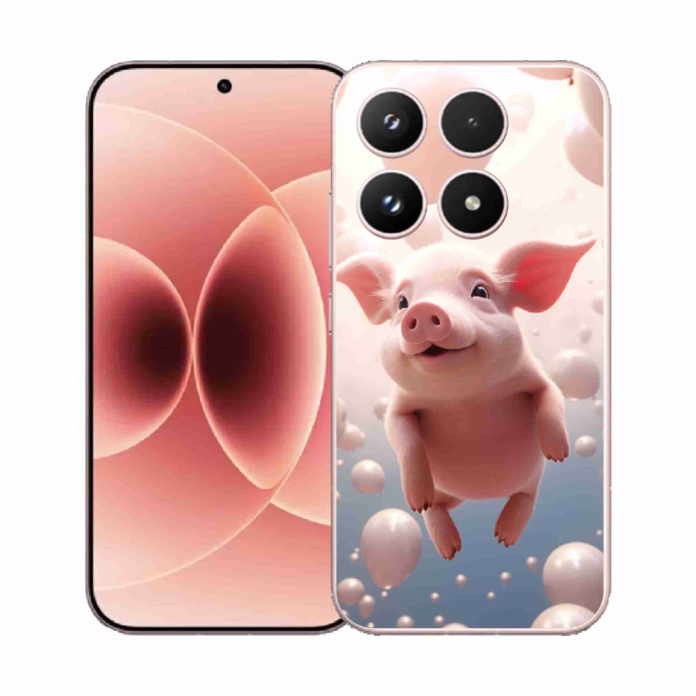 Gelový kryt mmCase na Xiaomi 17 - prasátko s balónky