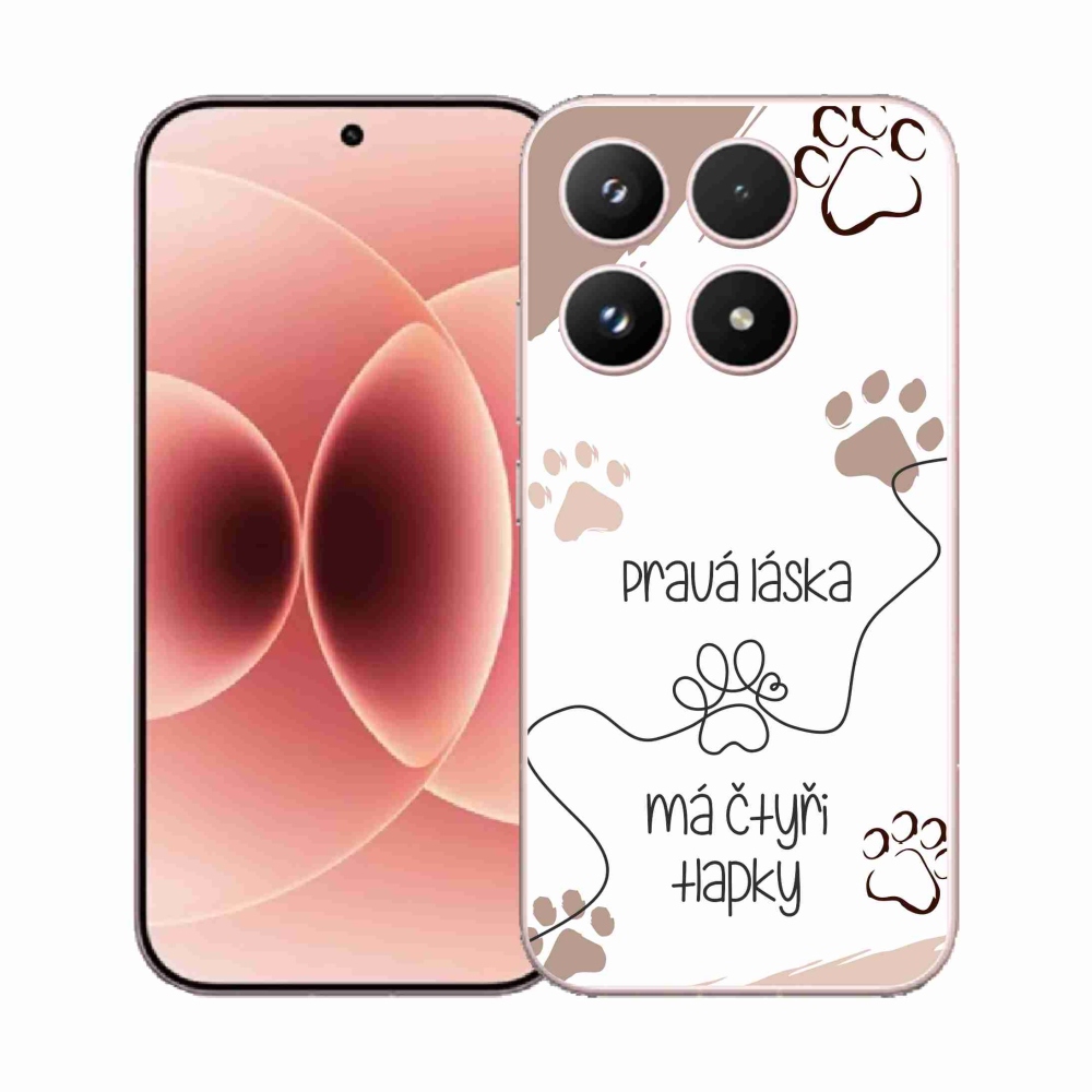 Gelový kryt mmCase na Xiaomi 17 - psí motiv 1 bílé pozadí
