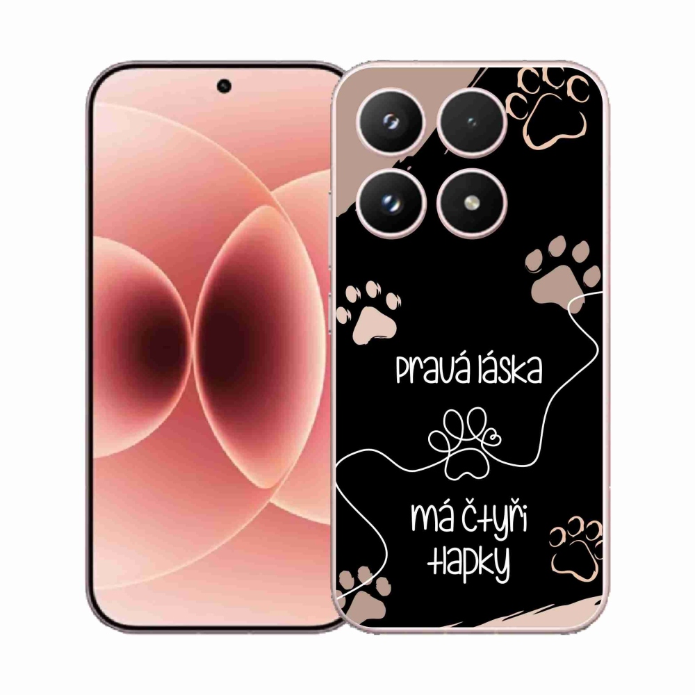 Gelový kryt mmCase na Xiaomi 17 - psí motiv 1 černé pozadí