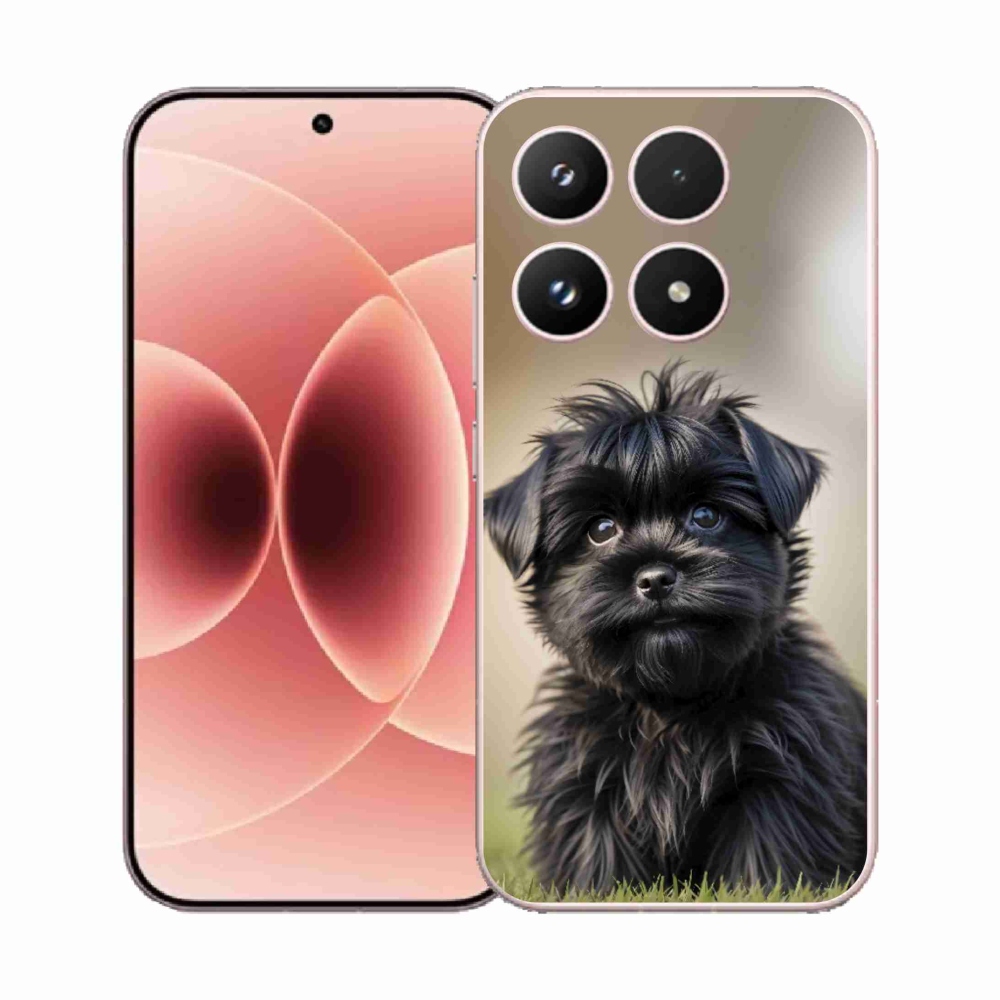 Gelový kryt mmCase na Xiaomi 17 - roztomilý černý pejsek
