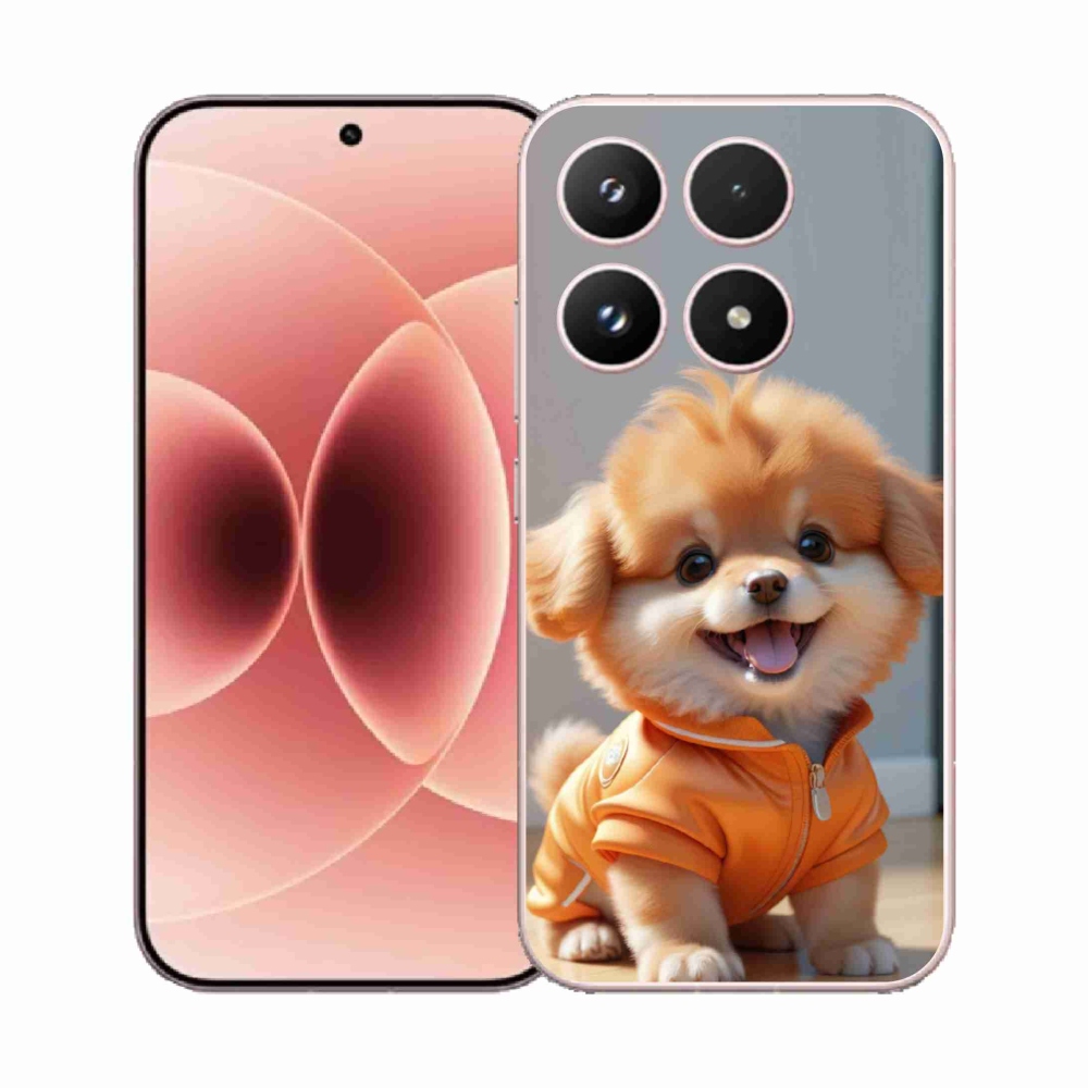 Gelový kryt mmCase na Xiaomi 17 - roztomilý pomeranian v mikině