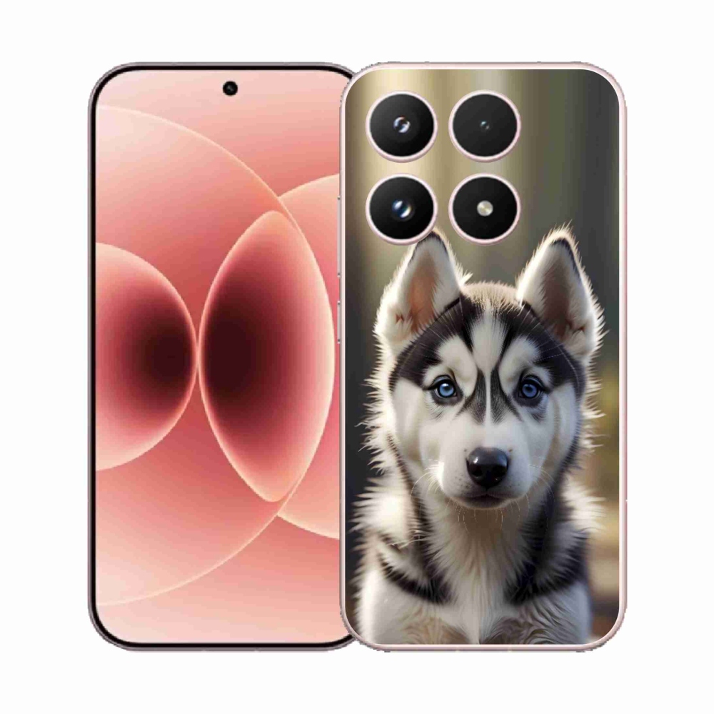 Gelový kryt mmCase na Xiaomi 17 - roztomilý sibiřský husky