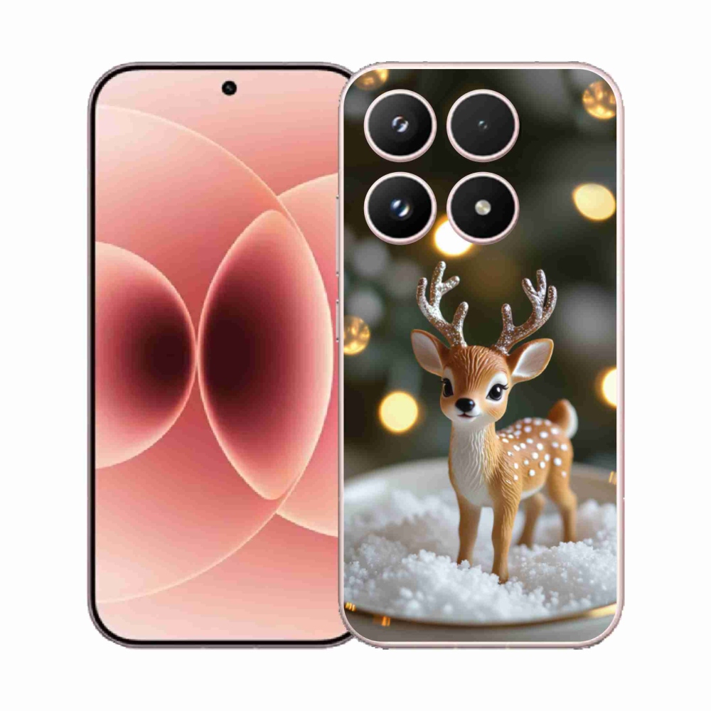 Gelový kryt mmCase na Xiaomi 17 - roztomilý vánoční jelen