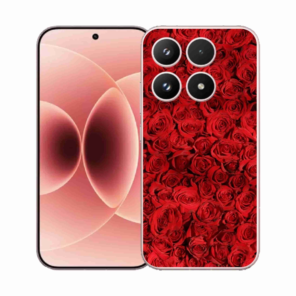 Gelový kryt mmCase na Xiaomi 17 - růže