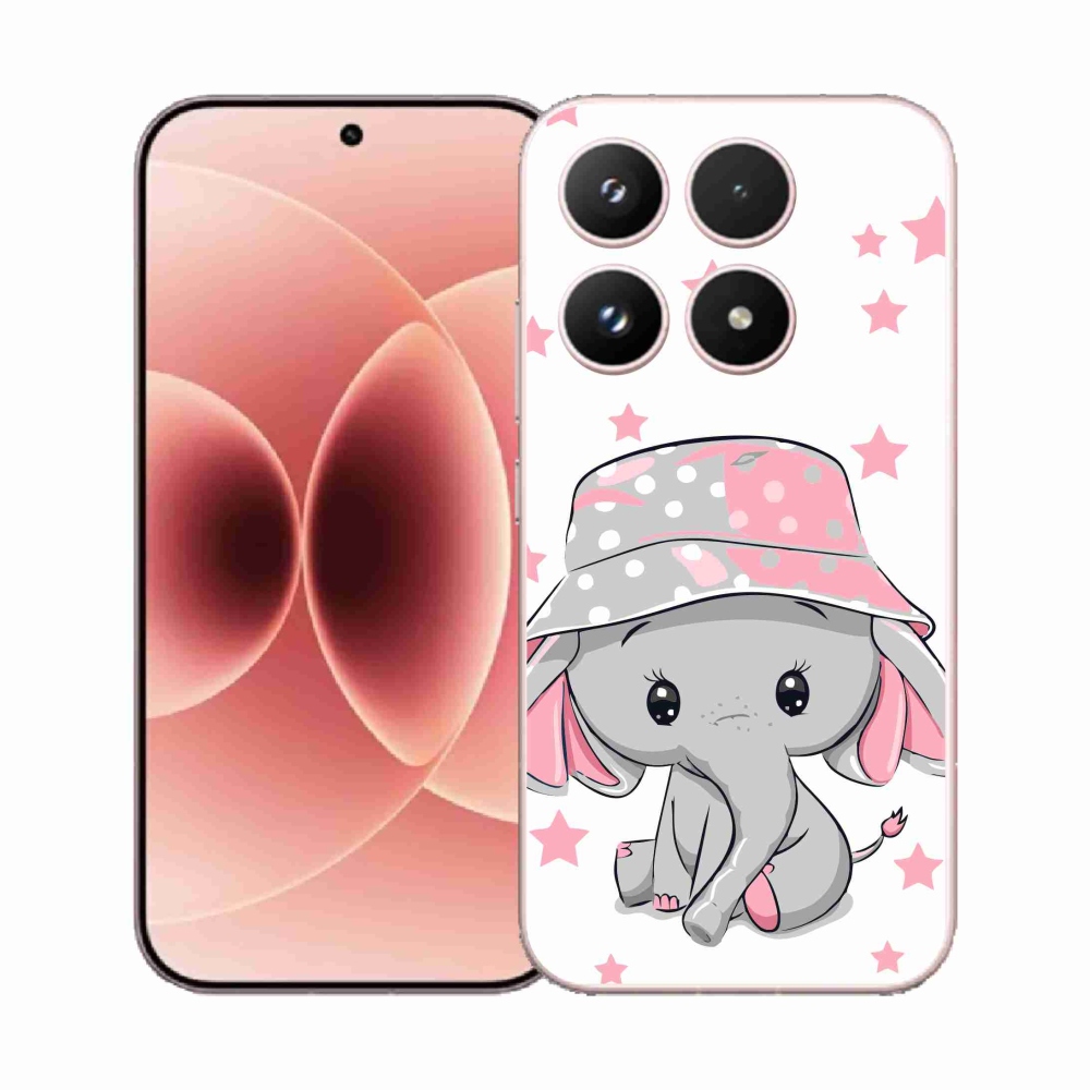 Gelový kryt mmCase na Xiaomi 17 - růžový slon