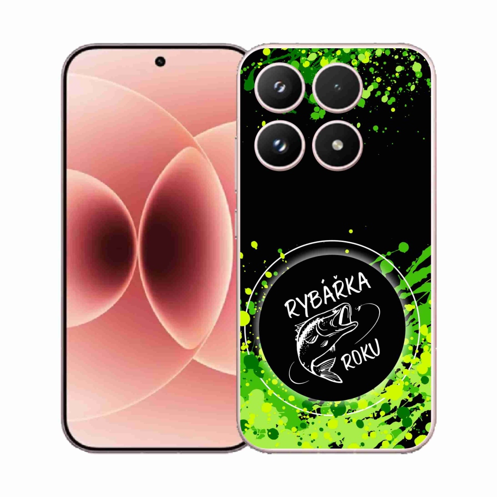 Gelový kryt mmCase na Xiaomi 17 - rybářka roku černé pozadí