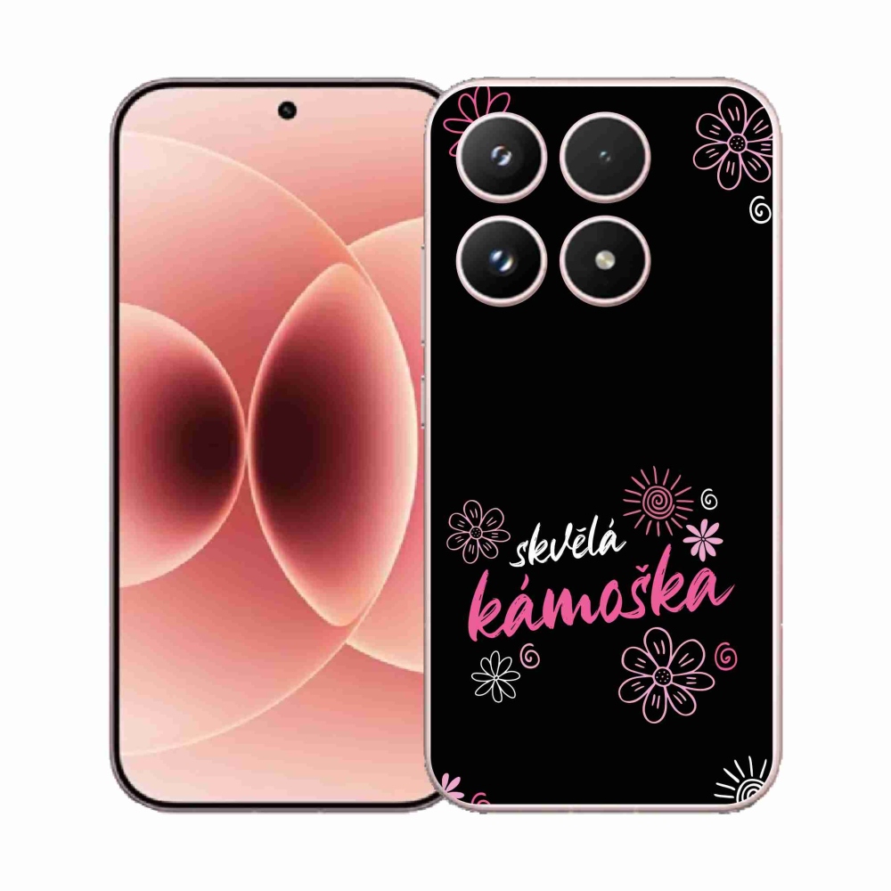 Gelový kryt mmCase na Xiaomi 17 - skvělá kámoška černé pozadí