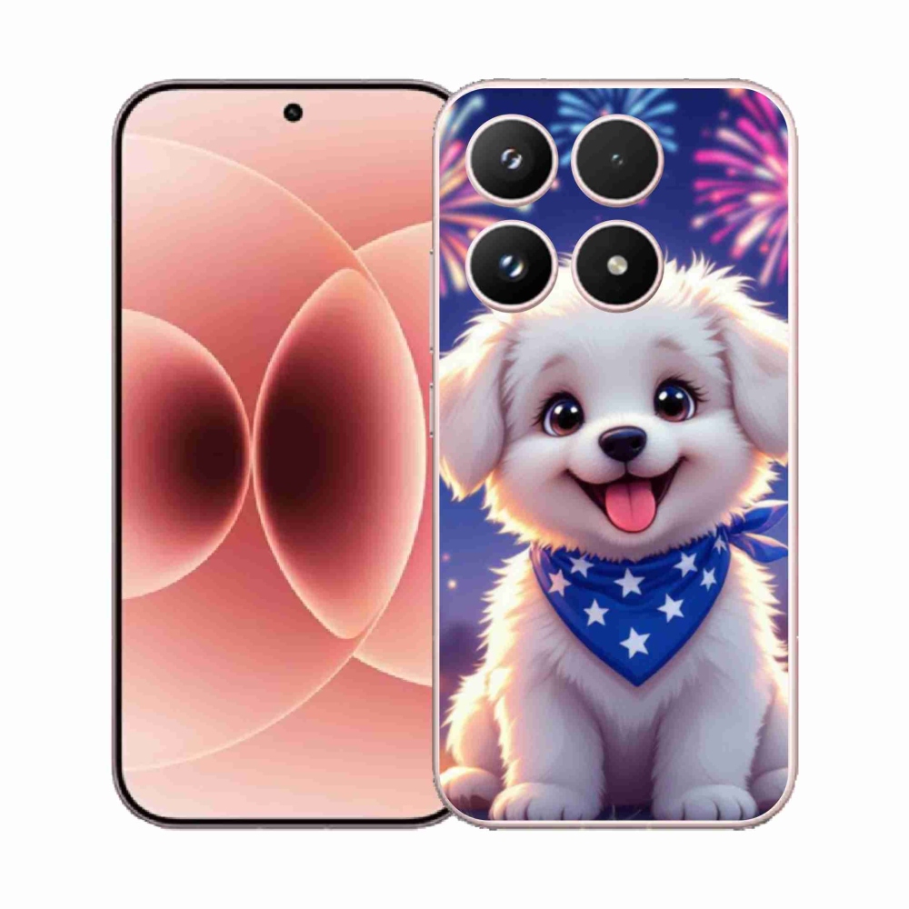 Gelový kryt mmCase na Xiaomi 17 - slavnostní štěně