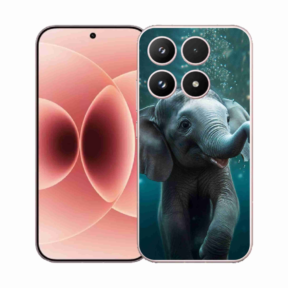 Gelový kryt mmCase na Xiaomi 17 - slůně pod vodou
