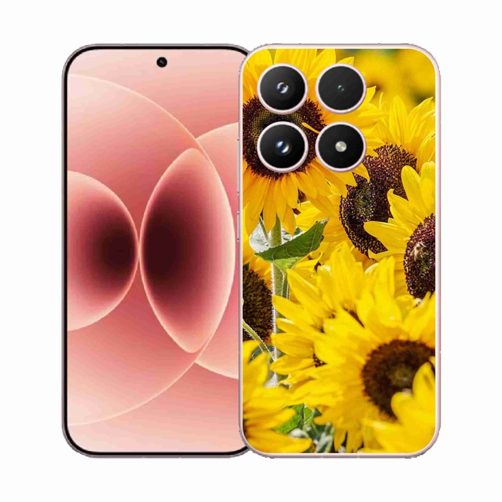 Gelový kryt mmCase na Xiaomi 17 - slunečnice